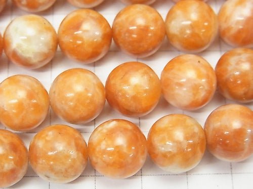 Orange Calcite AA+ Round 12mm half or 1strand beads (aprx.15inch/36cm)