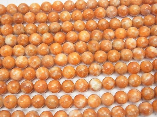 Orange Calcite AA+ Round 12mm half or 1strand beads (aprx.15inch/36cm)