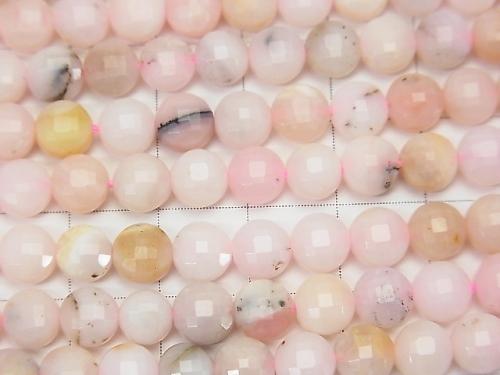 High Quality! 1strand $9.79! Pink Opal AA + Faceted Coin 6x6x4mm 1strand (aprx.15inch / 38cm)