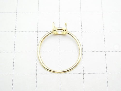 [Video] Silver925 Ring Frame (Prong Setting) Round 7mm 18KGP 1pc
