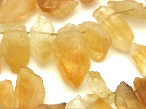 Citrine AA++ Rough Rock Nugget Top Side Drilled Hole half or 1strand beads (aprx.13inch/33cm)