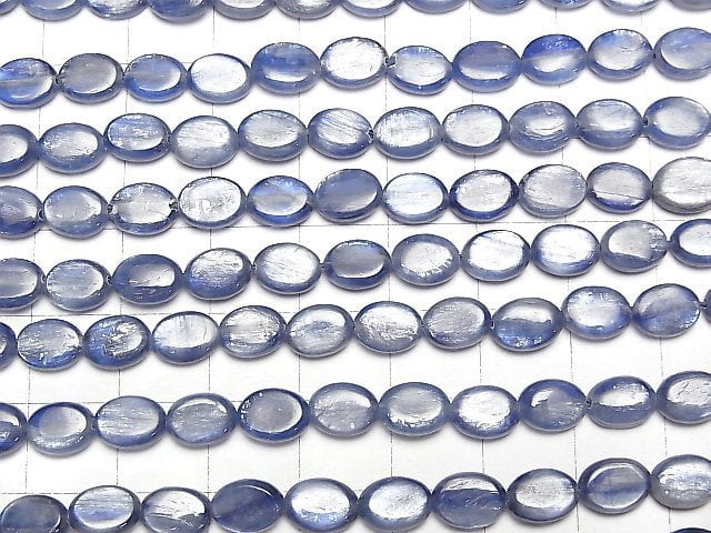 [Video] Kyanite AA+ Oval 8x6x3mm half or 1strand beads (aprx.15inch/37cm)