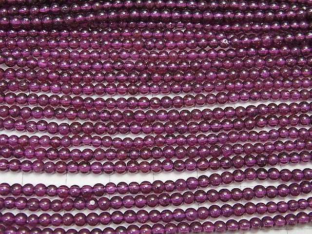 [Video]India Garnet AAA Round 3mm 1strand beads (aprx.15inch/37cm)