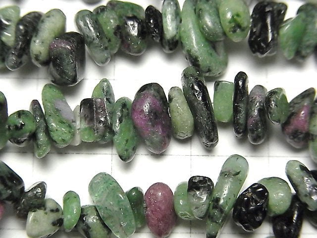 Ruby Inzoisite Chips (Small Nugget ) 1strand beads (aprx.32inch/80cm)