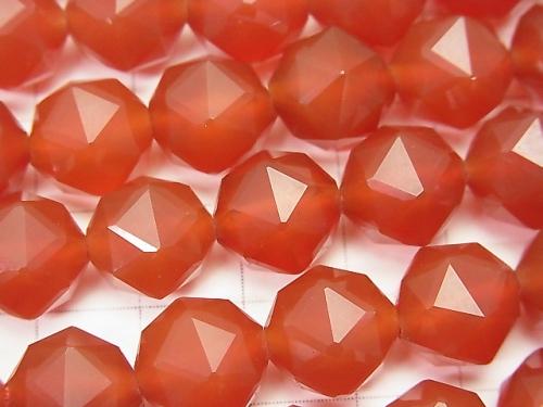 High Quality! Red Agate AAA Star Faceted Round 12mm half or 1strand (aprx.15inch / 37cm)