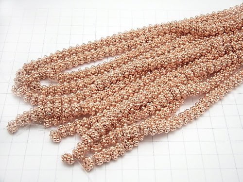 Copper  Roundel 8x8x5mm half or 1strand beads (aprx.7inch/18cm)