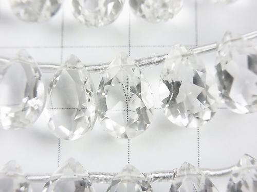 [Video] High Quality Crystal AAA Pear shape Faceted 12x8x5mm half or 1strand (18pcs).