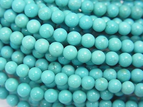 Turquoise AA++ Round 4mm half or 1strand (aprx.15inch/38cm)