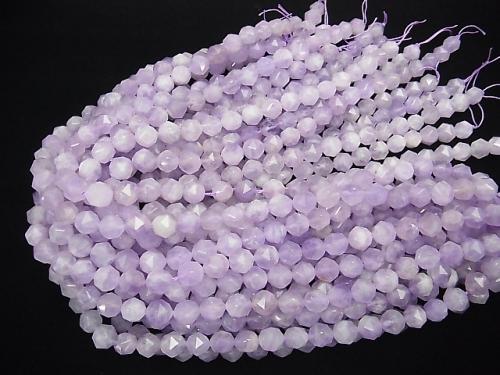 High Quality! Lavender Amethyst AA + Star Faceted Round 10mm half or 1strand (aprx.15inch / 37cm)
