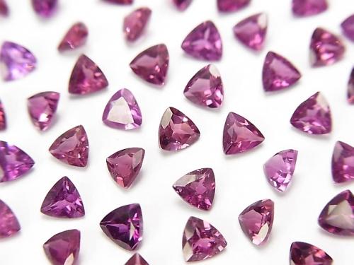 High Quality Rhodelite Garnet AAA Undrilled Triangle Faceted 4x4x2mm 5pcs $3.79!