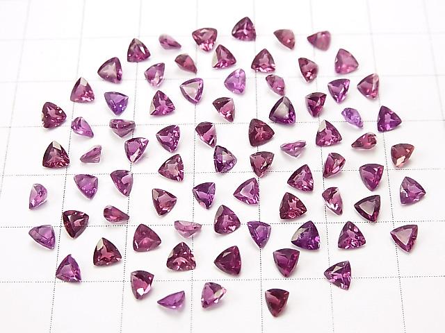 High Quality Rhodelite Garnet AAA Undrilled Triangle Faceted 4x4x2mm 5pcs $3.79!