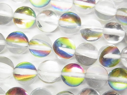 [Video]Rainbow Luna Flash Round 8mm 1strand beads (aprx.15inch/36cm)