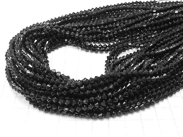 Onyx AAA Abacus Faceted Round 4mm 1strand beads (aprx.15inch / 36cm)