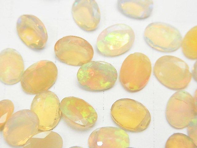 [Video] High Quality Ethiopia Opal AAA Oval Faceted 8x6mm 5pcs