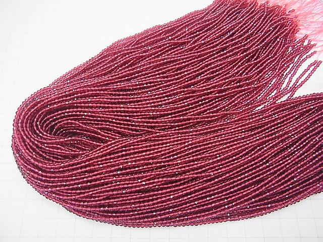 High Quality! 1strand $1.79! Glass Beads Faceted Round 2mm Pink 1strand (aprx.15inch / 36cm)