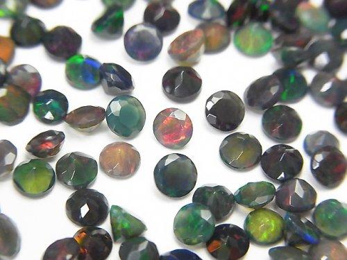 [Video] High Quality Black Opal AAA Undrilled Round Faceted 4x4mm 10pcs $15.99!