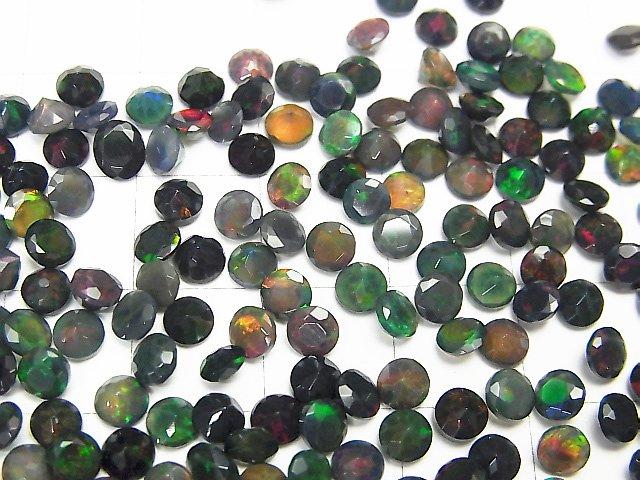 [Video] High Quality Black Opal AAA Undrilled Round Faceted 4x4mm 10pcs $15.99!