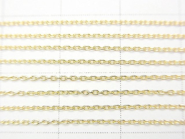 [18K Yellow Gold] Cable Chain 10cm