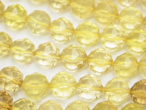 High Quality! Lemon Quartz AAA- Star Faceted Round 10mm half or 1strand (aprx.15inch / 37cm)