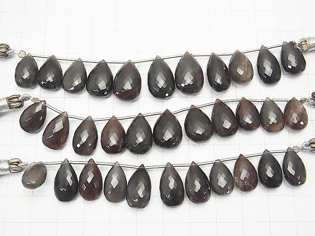 MicroCut!  High Quality Scapolite  Cat's Eye (Glass) AAA Pear shape  Faceted Briolette  3pcs $34.99!