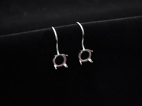 [Video] Silver925 Earwire Blank 6x6mm Rhodium Plated 1pair $6.79!