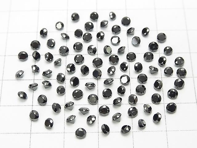 [Video] Black Diamond AAA Round Faceted 3x3mm 1pc