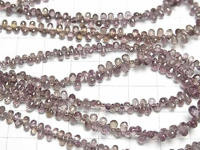 [Video]High Quality Color Change Garnet AAA Drop Faceted Briolette half or 1strand beads (aprx.7inch/18cm)