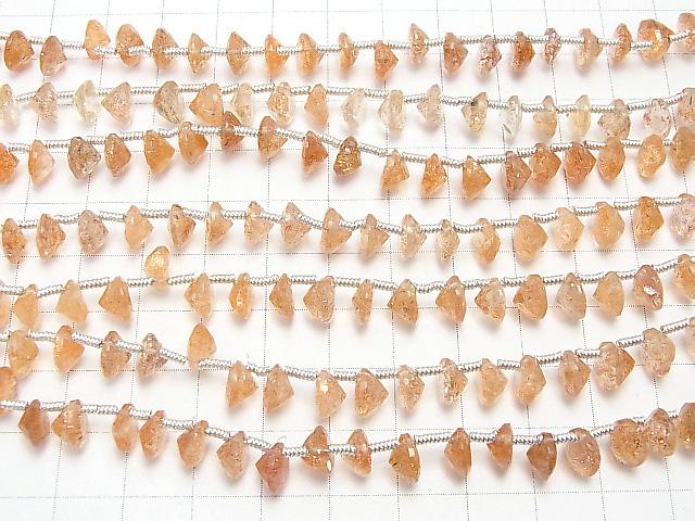 High Quality Sun Stone AAA Round Faceted 7x7x4mm half or 1strand (38pcs )