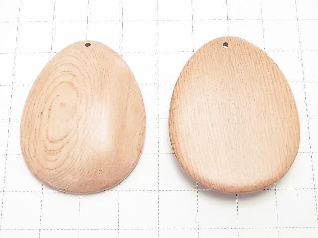 Rosewood Pear shape 40x33x7mm 2pcs $3.79!