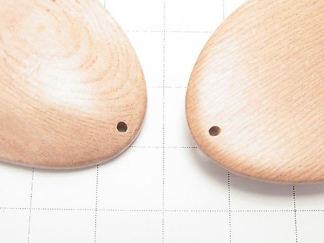 Rosewood Pear shape 40x33x7mm 2pcs $3.79!