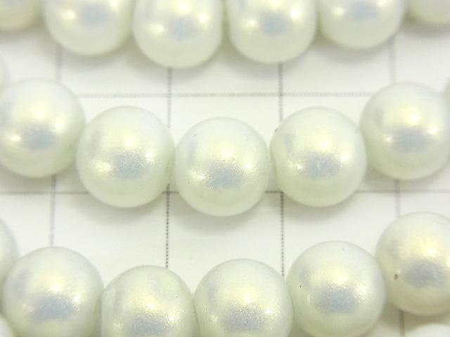 1strand $2.79! Glass Beads Round 8mm [White] 1strand (aprx.14inch / 34cm)