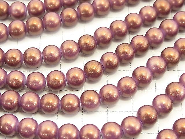 1strand $2.79! Glass Beads Round 8mm [Purple] 1strand (aprx.14inch / 34cm)
