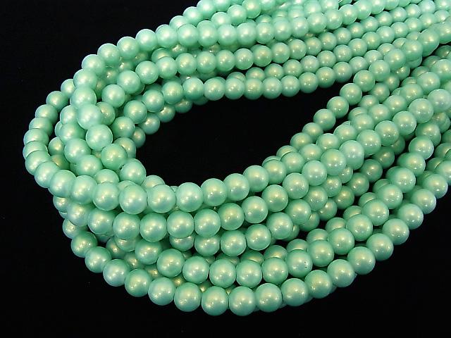 1strand $2.79! Glass Beads Round 8mm [Green] 1strand (aprx.14inch / 34cm)