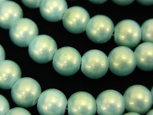 1strand $2.79! Glass Beads Round 8mm [Blue Green] 1strand (aprx.14inch / 34cm)