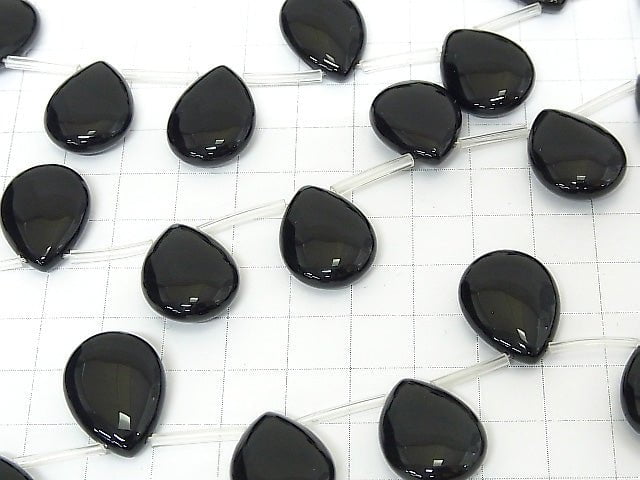 Onyx  Pear shape (Smooth) 20x15x7mm half or 1strand beads (aprx.14inch/35cm)
