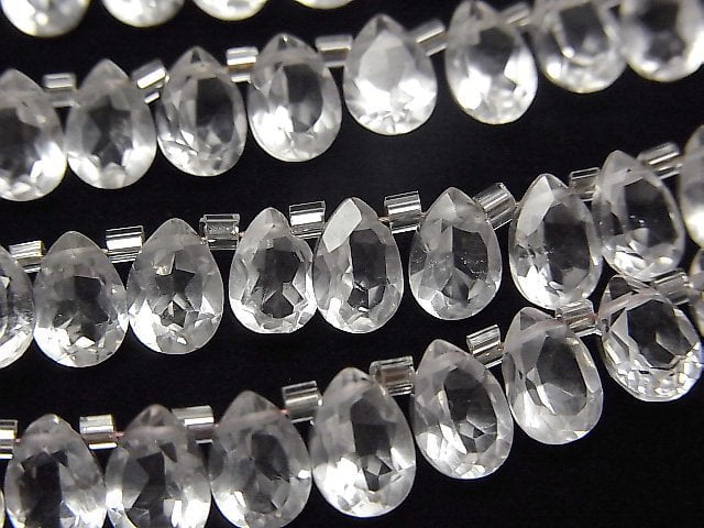 [Video] High Quality Crystal AAA Pear shape Faceted 7x5mm half or 1strand (28pcs )