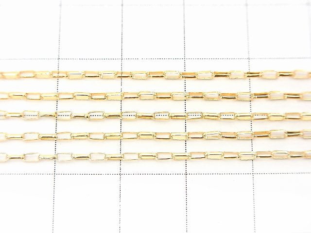 14KGF Oval Rolo Chain 3.5x1.4mm 10cm