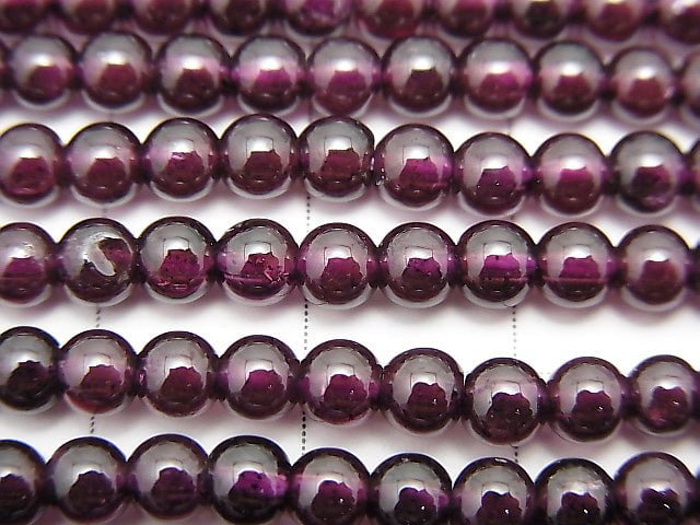 India Garnet AAA Round 4mm 1strand beads (aprx.15inch/37cm)