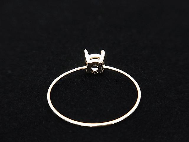 Japan! [K10 Yellow Gold] 1pc for Round Faceted 4mm