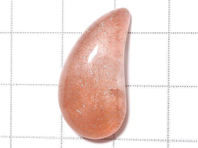 [Video] [One of a kind] Natural Strawberry Quartz AAA Cabochon 1pc NO.62
