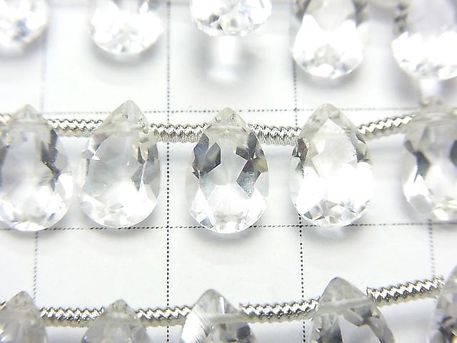 [Video] High Quality Crystal AAA Pear shape Faceted 9x6x4mm 1strand (18pcs)