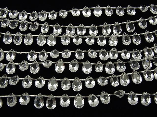 [Video] High Quality Crystal AAA Pear shape Faceted 9x6x4mm 1strand (18pcs)