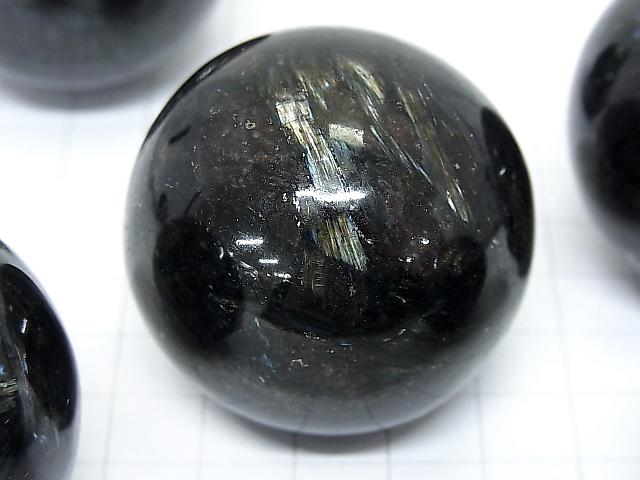 1pc $8.79! Nuummite Sphere, Round 40mm 1pc