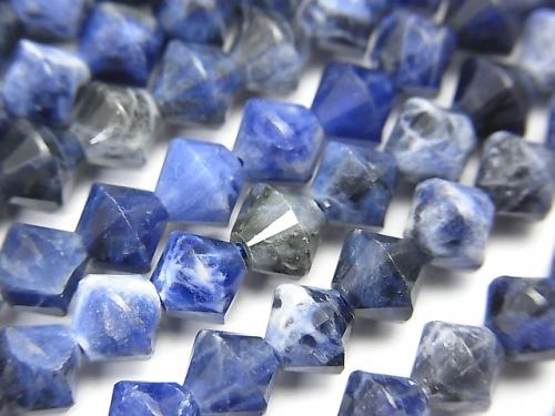 High Quality!  1strand $6.79! Sodalite AA+ Faceted Button Roundel 6x6x5.5mm 1strand (aprx.15inch/38cm)
