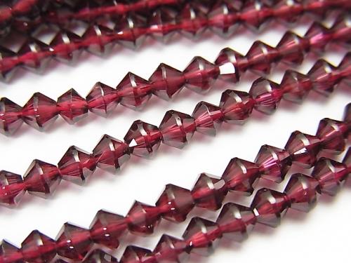 High Quality!  1strand $9.79! High Quality Garnet AAA Faceted Button Roundel 4x4x3mm 1strand (aprx.15inch/38cm)