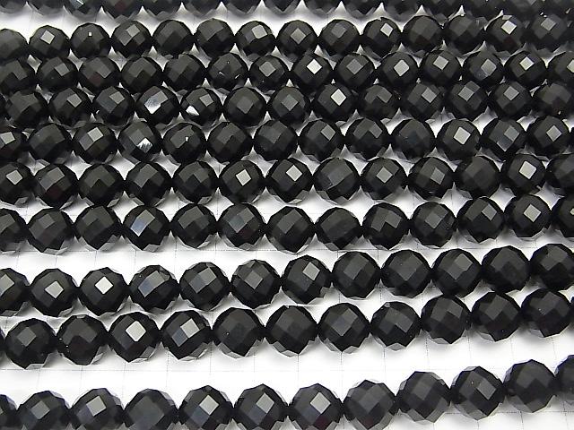 High Quality!  1strand $11.79! Onyx AAA 64Faceted Round 12mm 1strand (aprx.15inch/37cm)