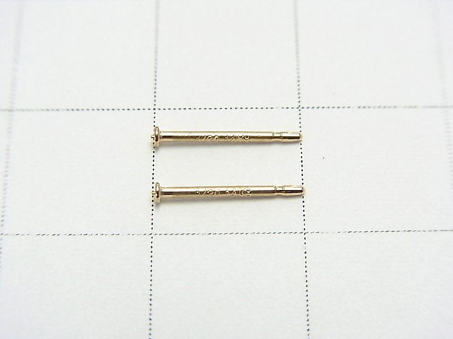 14KGF Earstuds Earrings (with plate) 0.7x9.5mm 5pairs