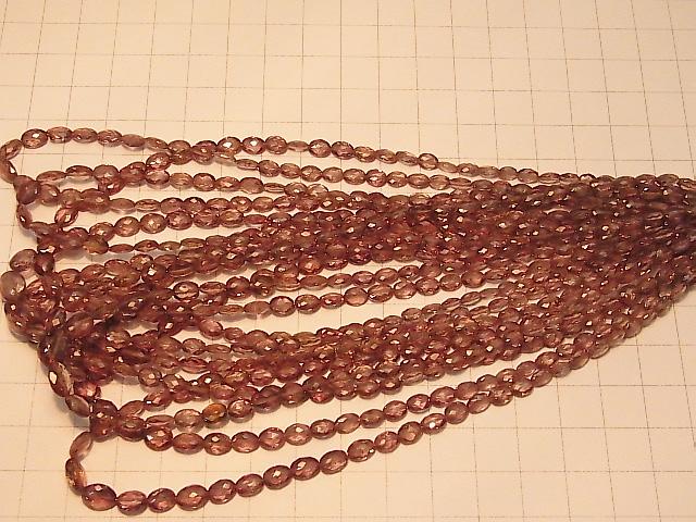 [Video] High Quality Color Change Garnet AAA Faceted Oval 1/4 or 1strand beads (aprx.13inch / 32cm)