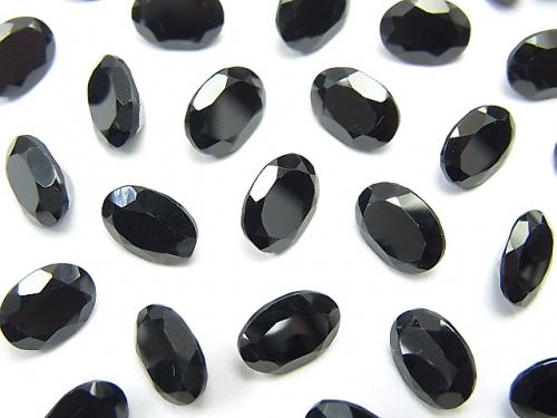 High Quality Black Spinel AAA Undrilled Oval Faceted 8x6mm 10pcs $9.79!