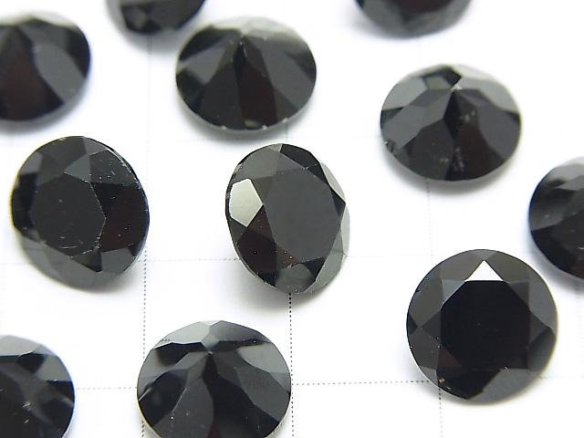 High Quality Black Spinel AAA Undrilled Round Faceted 10x10mm 2pcs $5.79!
